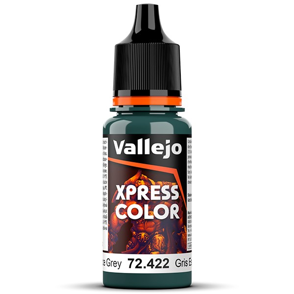 vallejo acrylics 72422 Space Grey - Gris Espacial Xpress Color, colores mates de formulación específica que permiten pintar las miniaturas de una forma fácil y rápida.