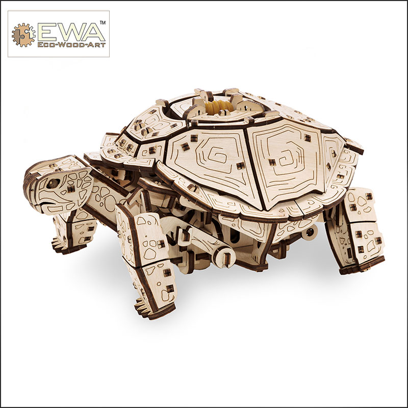 ewa 59500097 Tortuga Kit mecánico de construcción en madera de una tortuga