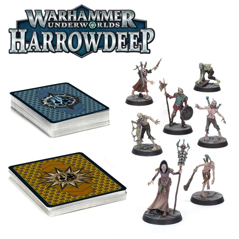 games workshop 109-12 Warhammer Underworlds: Harrowdeep – Los Muertos Exiliados El vampiro Deintalos habita en la oscuridad de Fosotormento, una amenaza acechante dispuesta a atrapar a los que caminan por sus laberínticos pasajes.