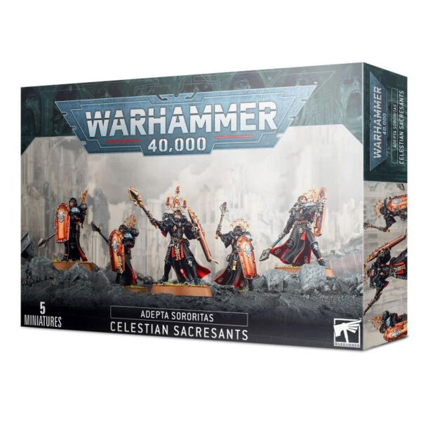 games workshop 52-35 Celestes Sacrosantas Adepta Sororitas Las Celestes Sacrosantas son aquellos miembros de élite de las Adepta Sororitas que han dejado la vida de escolta por su Canonesa