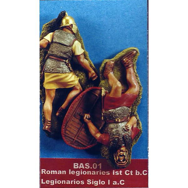 el viejo dragon bas 01 Legionarios Romanos. Siglo I A.C Figuras de colección en resina para montar y pintar. Época: S.I adC Escala 54mm / 1:32
