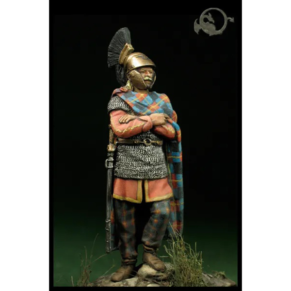 el viejo dragon cg109 Gaul Chieftain, Remi tribe I BC Figura de colección en metal blanco para montar y pintar. Época: S.I. adC Escala 54mm / 1:32