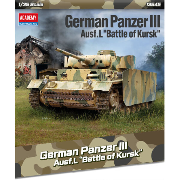 academy 13545 German Panzer Ⅲ Ausf.L Battle of Kursk Kit en plástico para montar y pintar. Incluye piezas en fotograbado.
