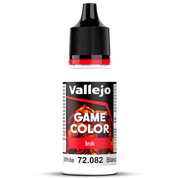 72082 Tinta blanca-White ink Las tintas se emplean para potenciar, matizar, unificar y modificar los tonos y para efectos de sombreado y aguadas. Los colores se presentan en botellas de 18 ml.
