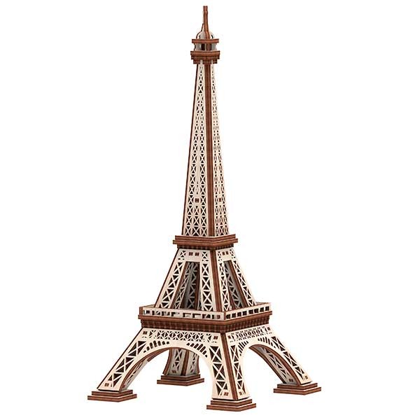 Mr. Playwood Torre Eiffel Kits de construcción en madera contrachapada de alta calidad con las piezas precortadas. Fácil montaje sin pegamento, un gran entretenimiento para toda la familia.