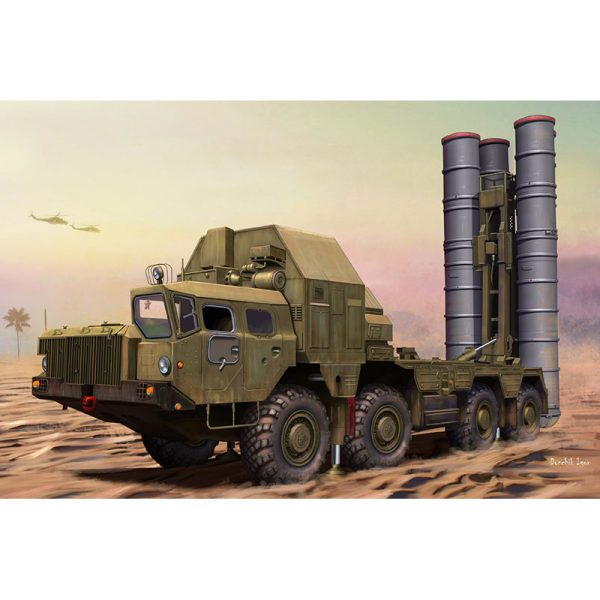 hobby boss 82929 48N6E of 5P85S TEL S-300PMU SA-10 Grumble 1/72 Kit en plástico para montar y pintar. Se puede montar en posición de transporte o de disparo.