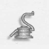 amati 4355/10 Bomba de achique simple en metal - 8 mm Alto
