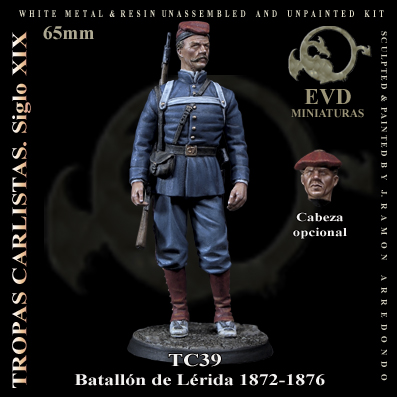 el viejo dragn tc39 Batallón de Lérida 1872-1876
