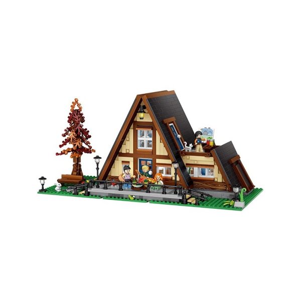 Loz Mini 1037 Tiny Cabin House 1917 pcs Los Mini Blocks de Loz son los bloques de construcción de tamaño medio entre Loz Diamond Blocks y Lego Blocks.
