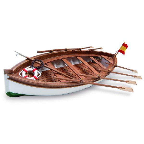 artesania latina 19019 Bote Salvavidas, Juan Sebastián Elcano Kit de montaje tradicional en madera por falsa quilla y cuadernas. -Dimensiones: 280x90x92mm -Nivel de dificultad iniciación.