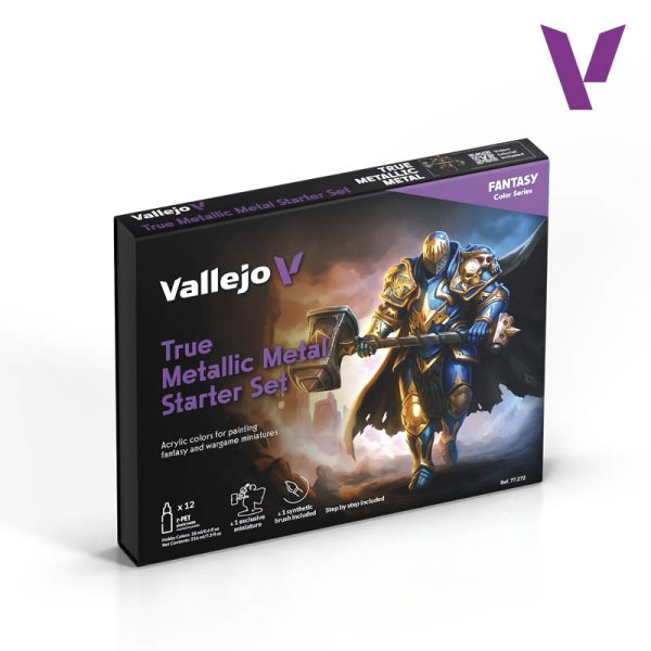 True Metallic Metal Starter Set Este Set está diseñado como una puerta de entrada clara, guiada y eficaz al sistema BSL aplicado a metalizados. Un set pensado para que cualquier pintor pueda conseguir resultados convincentes desde la primera miniatura.
