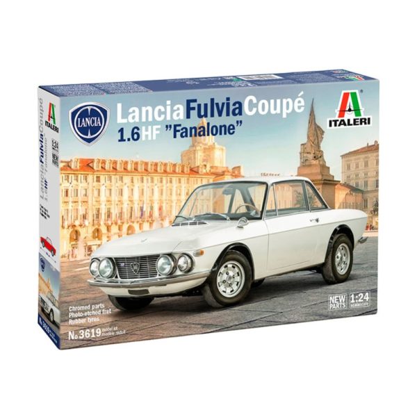 italeri 3619 Lancia Fulvia coupé 1.6 HF "Fanalone" Kit en plástico para montar y pintar. Incluye calcas de matrículas de varios países europeos.