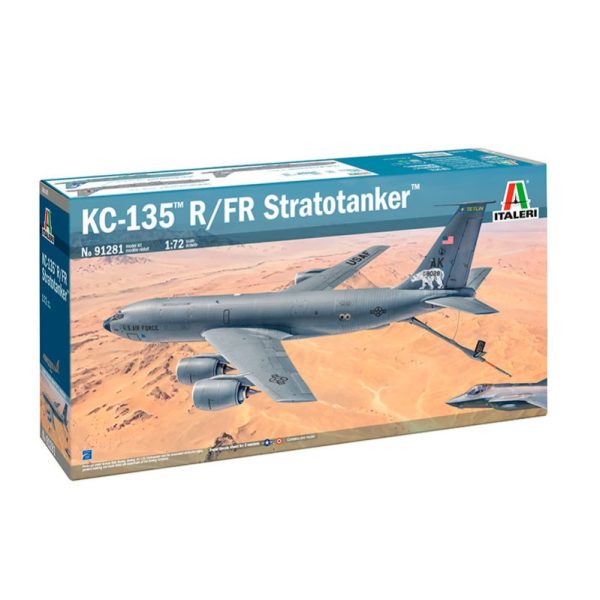 italeri 91281 Boeing KC-135 R/FR Stratotanker Kit en plástico para montar y pintar. Hoja de calcas con 3 decoraciones